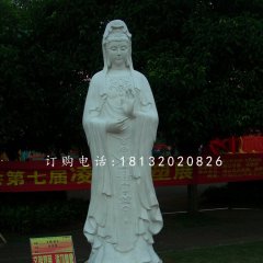 觀音菩薩石雕，立式佛像