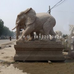 花崗巖大象雕塑門口大象石雕