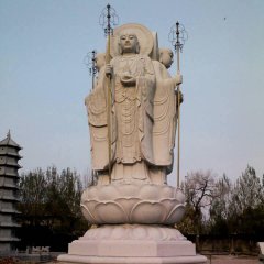地藏菩薩石雕，廣場大理石佛像