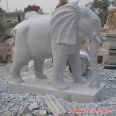 公園動物大象石雕