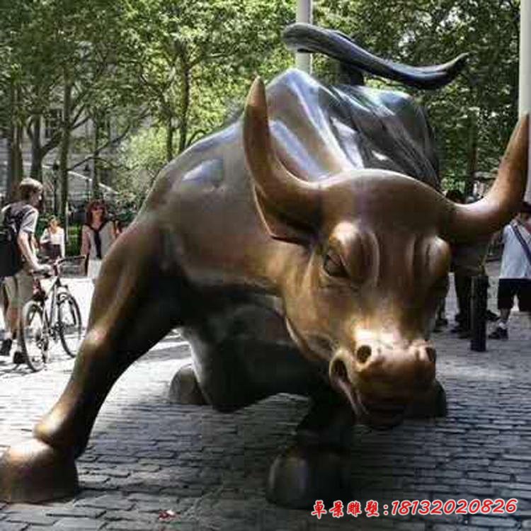 銅雕大型華爾街牛雕塑